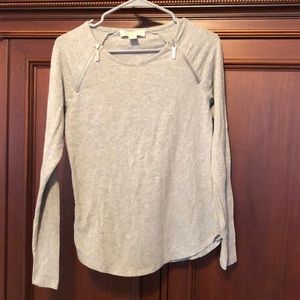Michael Kors long sleeve short with zippers